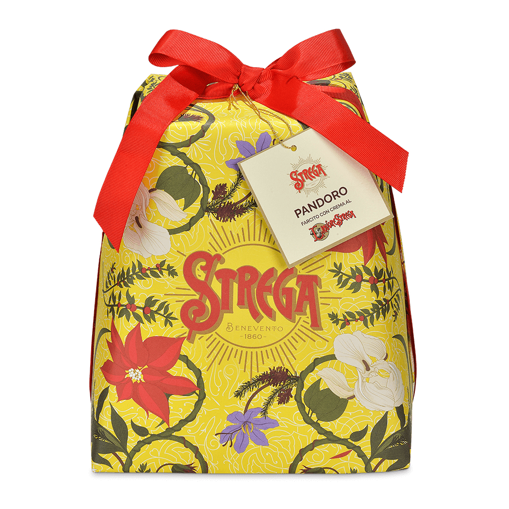Pandoro farcito con crema al Liquore Strega 1Kg