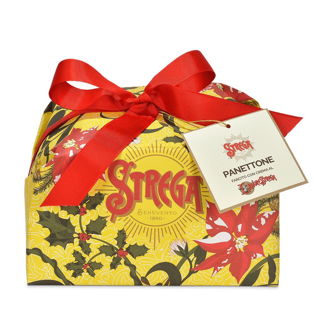 Panettone farcito con crema al Liquore Strega 1Kg