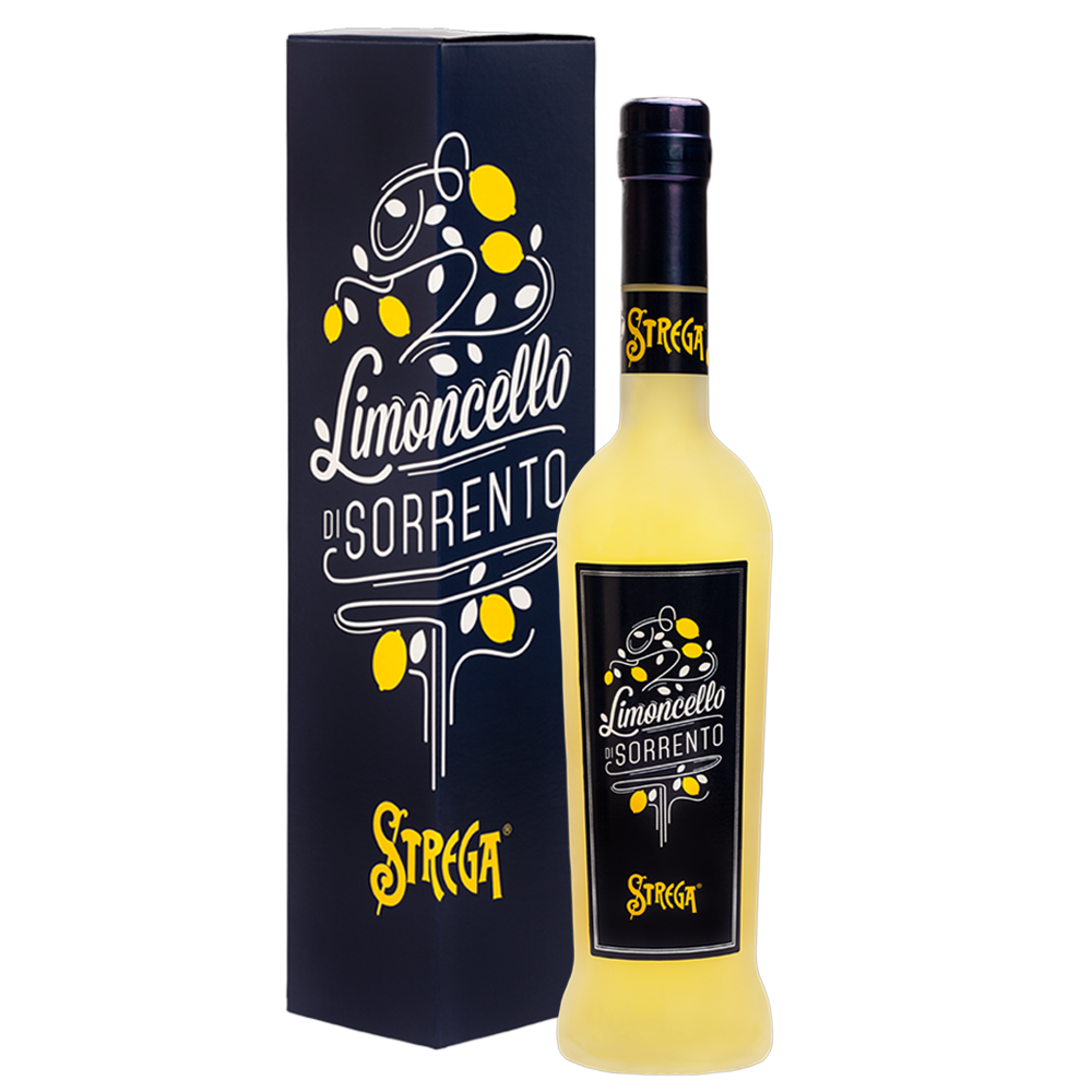 Astuccio di Distilleria Strega 500 30% - Limoncello ml in Sorrento Store | Strega Alberti Vol.